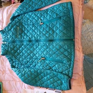 Free Country Teal Zip Jacket Medium